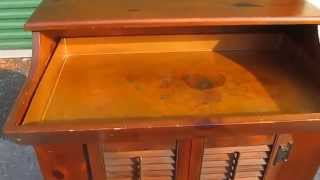 COUNTRY DRY SINK CABINET FARMHOUSE DISTRESSED CUPBOARD