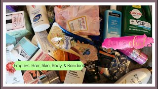 EMPTIES: Hair, Skin, Body & Random Products Ive used up