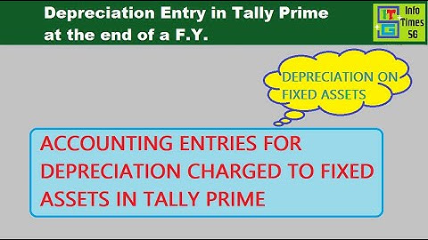 Depreciation Entry in Tally Prime | Depreciation as per Income Tax Act | Depreciation WDV in Tally