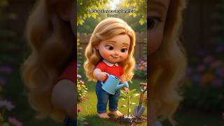 Cute Doll Gardening 🌱 | Planting &amp; Benefits of Plants for Kids! #shorts#cartoon#youtubeshorts#viral