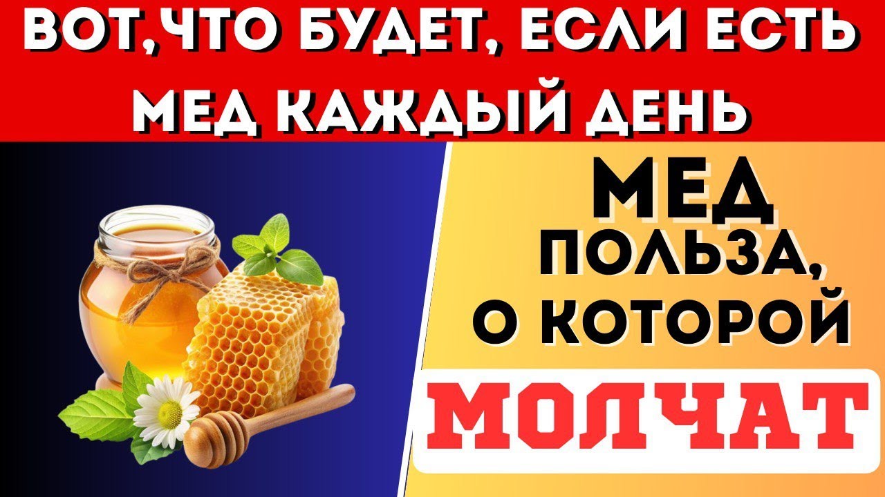 ВОТ ,ЧТО БУДЕТ, ЕСЛИ ЕСТЬ МЕД КАЖДЫЙ ДЕНЬ . ПОЛЬЗА , о которой МОЛЧАТ.
