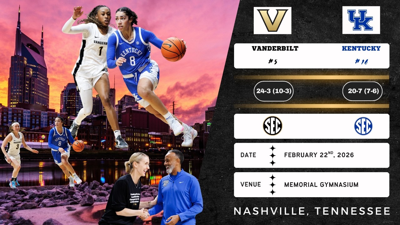 No. 5 Vanderbilt vs No. 16 Kentucky | SEC | 2.24.26