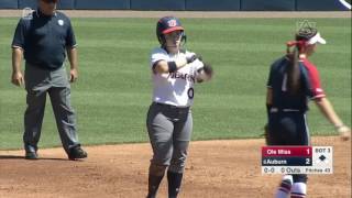Auburn Softball Defeats Ole Miss 3-1