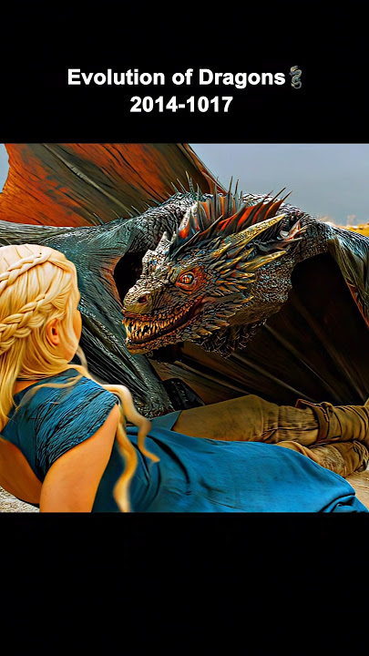 Evolution of daenerys dragons 🐉🔥 #shorts #gameofthrones