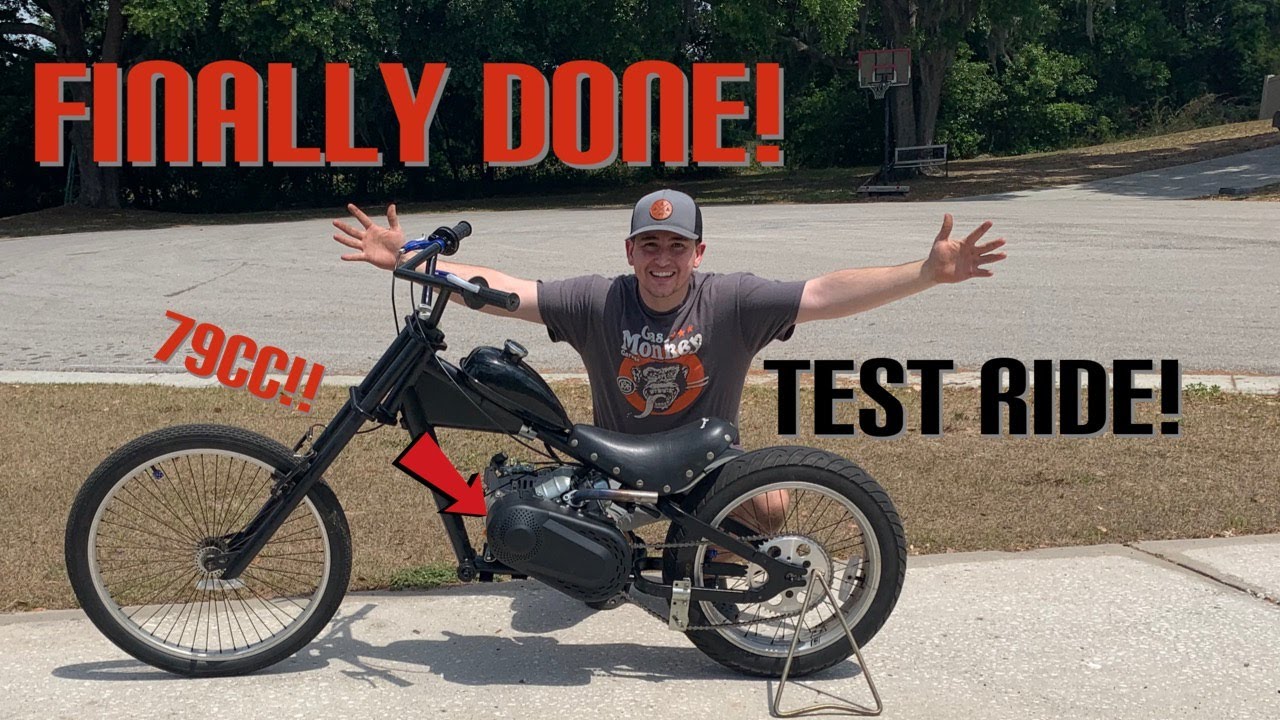 Schwinn Occ Chopper FINALLY RIDES! Powered by 79cc predator