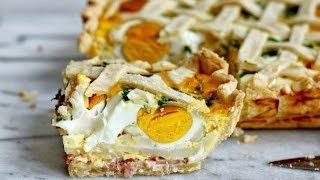 Пирог с картофелем, яйцами и ветчиной, рецепт для сытного завтрака Пирог с картофелем, яйцами и ветчиной, рецепт для сытного завтрака