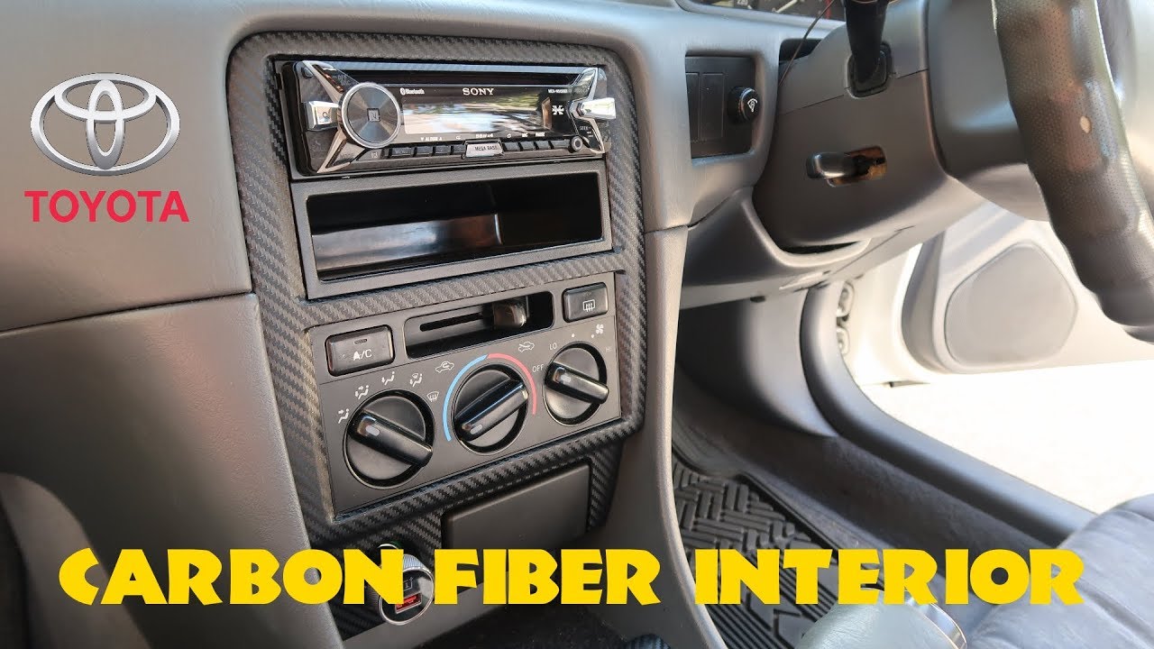 15 Carbon Fiber Interior Trim Wrap Tutorial 1998 Toyota Camry 97 99 00 01
