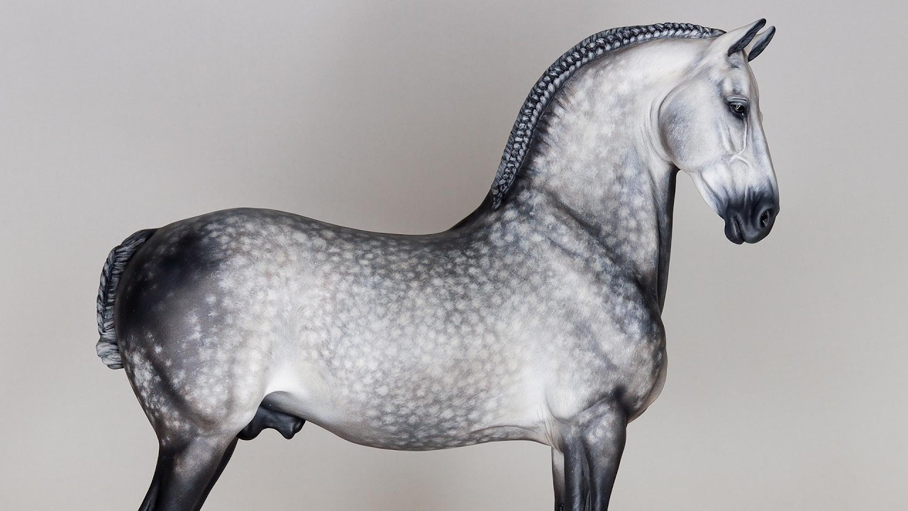 MATEO | Artist Resin Model Horse SPANISH STALLION to Dapple Grey