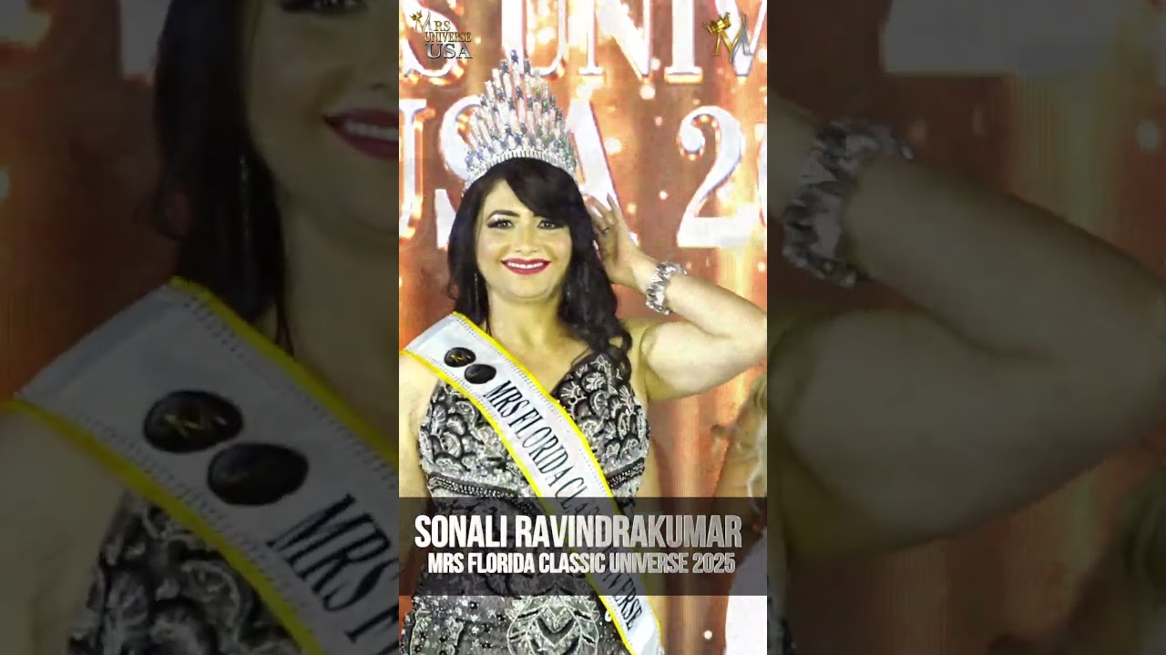 Congratulations to Mrs Florida Classic Universe 2025, SONALI RAVINDRAKUMAR | 