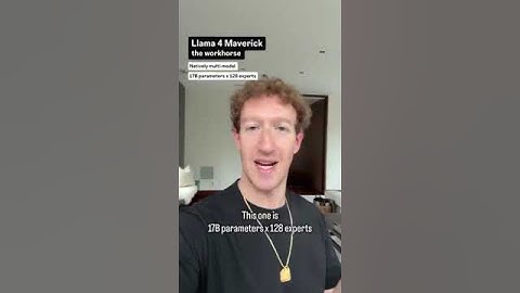 Mark Zuckerberg on Llama 4
