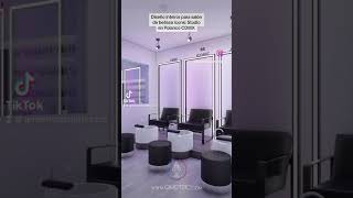 DISEÑO INTERIOR PARA SALÓN DE BELLEZA EN POLANCO | ICONIC STUDIO #arquitectura #shorts #diseño