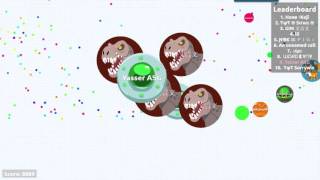 ♥Agar.io♥ Split Running Destroying Team Trick Split Cannon Ball!