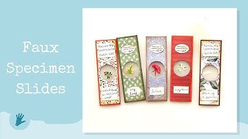 Junk Journal Tutorial - How to Make Faux Specimen Slides
