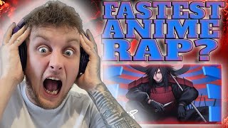 THE FASTEST ANIME RAP EVER? DizzyEight x Khantrast - SHARINGAN [MADARA UCHIHA RAP SONG] UK Reaction