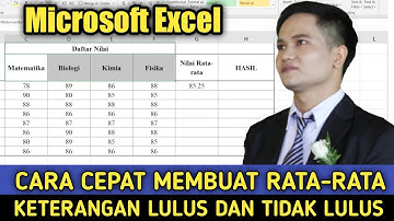 Cara cepat membuat keterangan lulus dan tidak lulus