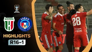 Kuching City FC 0-3 Sabah FC | PM R16-1 | Highlights Piala Malaysia 2023