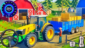 Modern Tractor Farming Driving Simulator 3D - New Super Tractor Games 2025 - Android Gameplay