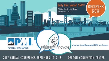 PMI Portland Chapter 2017 Annual Conference Promotion - Jimmy Godard