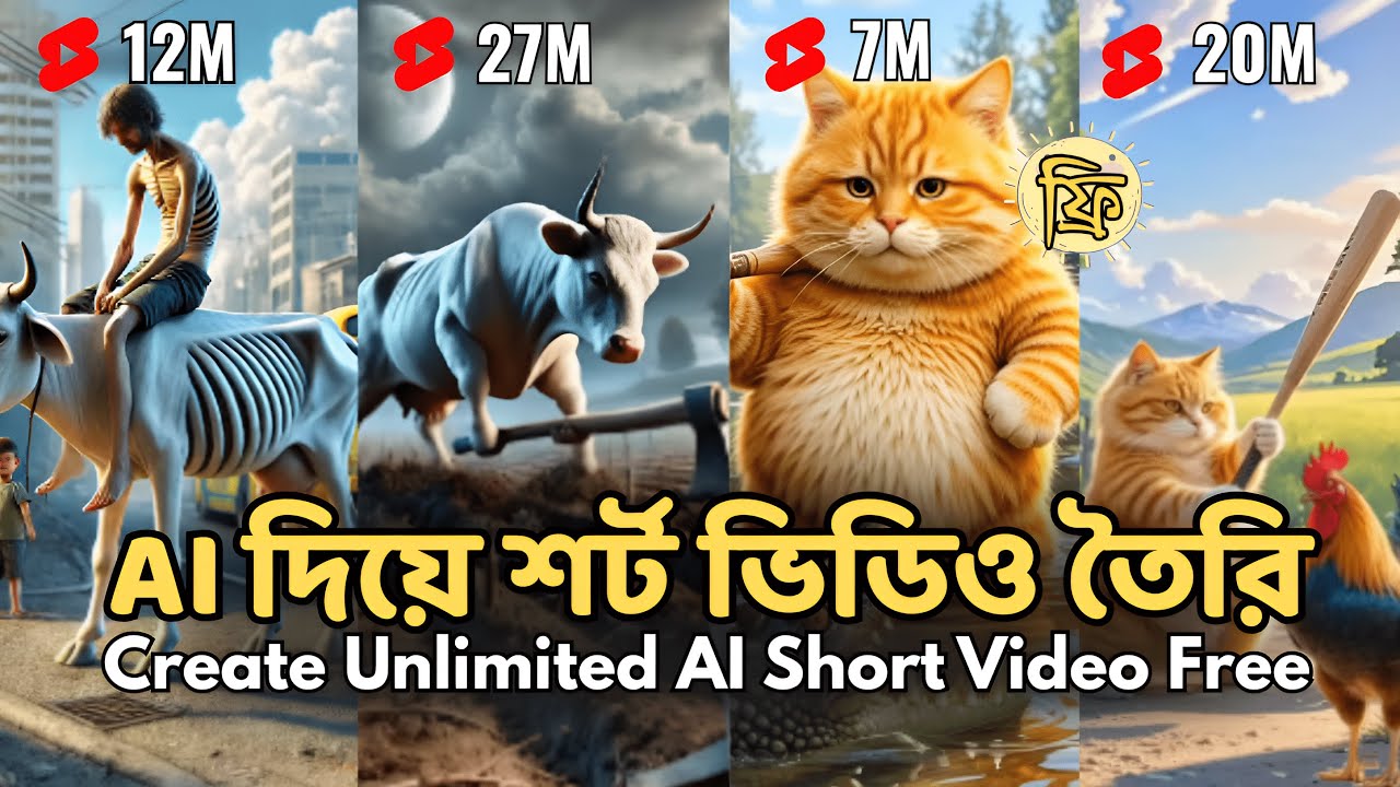 Create Viral AI Short Video for YouTube | AI Shorts Bangla Tutorial ...