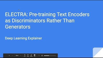 ELECTRA: Pre-training Text Encoders as Discriminators Rather Than Generators (paper explained)