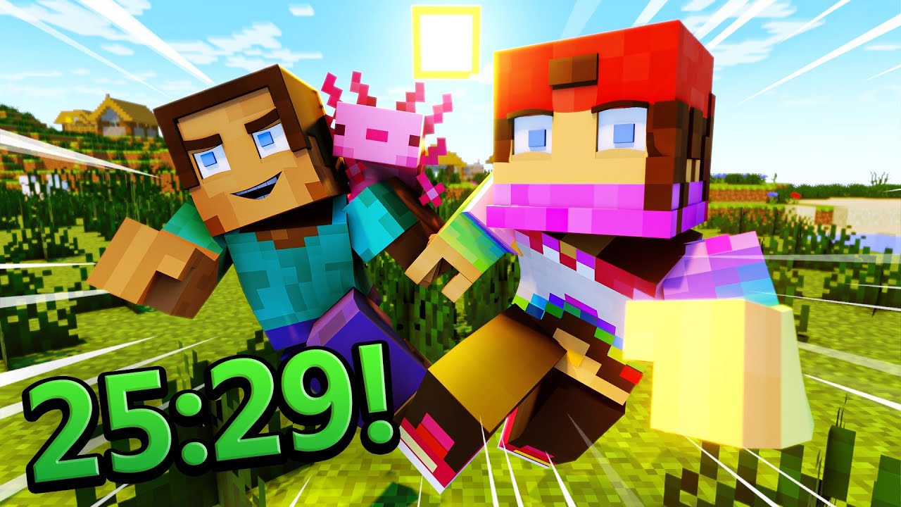 my first minecraft speedrun (with cheats?)