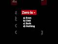 Zero is even or odd ? #aboutzero #zeroiseven #zeroisodd #numbersystem #navneetsir #viralmaths