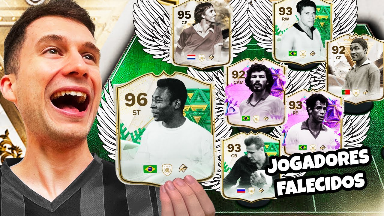 MONTEI UM TIME SÓ COM JOGADORES QUE JÁ FALECERAM! EA FC 24 ULTIMATE TEAM