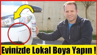 EVDE LOKAL BOYA NASIL YAPILIR ?  SPREY BOYA İLE