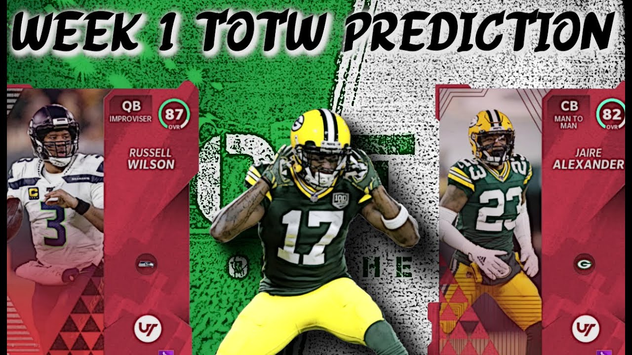 Madden 21 ULTIMATE TEAM WEEK ONE TOTW PREDICTION - LTD DAVANTE ADAMS