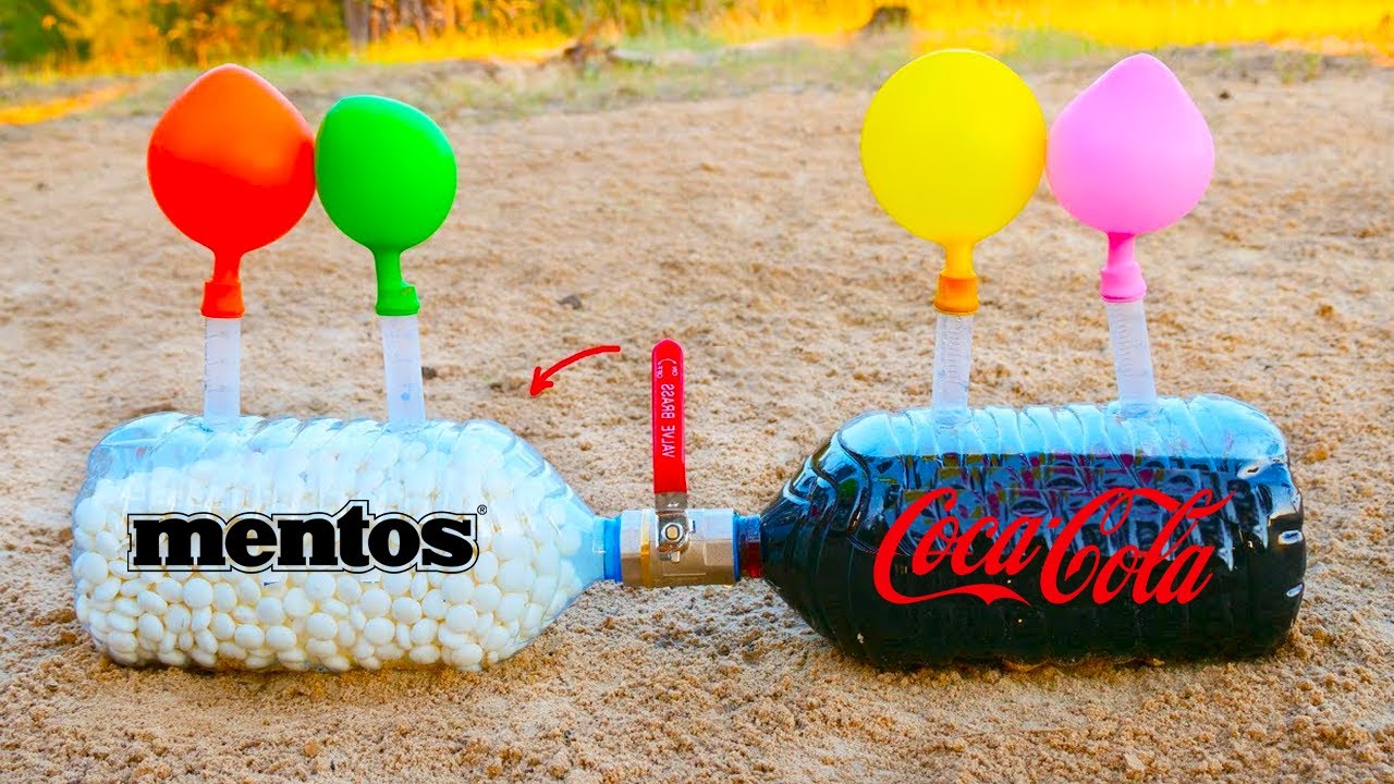 Experiments Coke and Mentos vs baking Soda YouTube