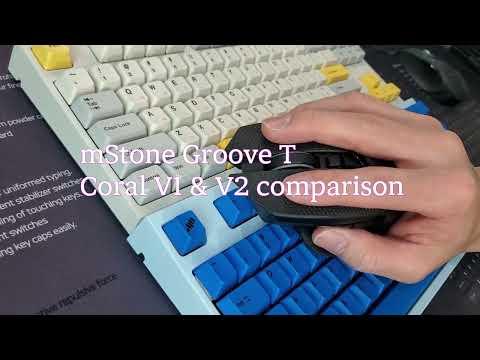 mStone Groove T Coral V1 & V2 comparison