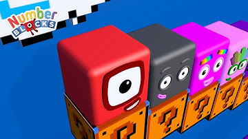 Numberblocks Step Squad 100 BIGGEST Learn to Count Numberblocks Standing Tall 1-100 Number Patterns