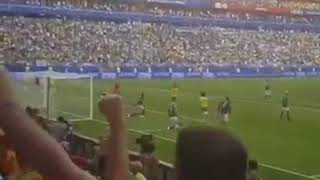 Gols do Brasil vs México visto pela Arquibancada