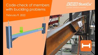 Code-check of steel members with buckling problems