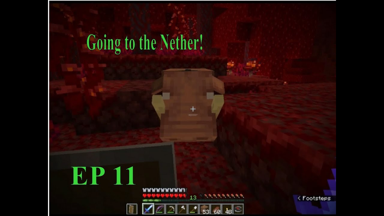Let's Play Minecraft Survival - EP 11 - Going to the Nether - YouTube