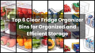 Utopia Home - Fridge Organizer Bins - Set of 8 Refrigerator Organizing Bins  - Pantry Organizers and Storage - Stackable Clear Storage Bins For Home 