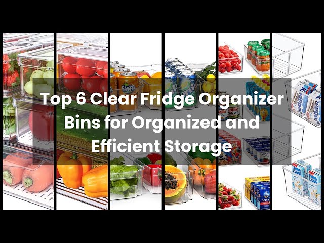 Pomeat 10 Pack Fridge Organizer, Stackable Refrigerator Organizer Bins with Lids, BPA-Free Produce Fruit Storage Containers for Storage Clear for