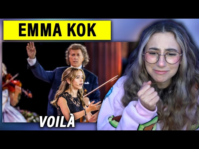 SINGER REACTS to 15 Year Old Emma Kok Sings Voilà – André Rieu, Maastricht 2023 (official video) class=