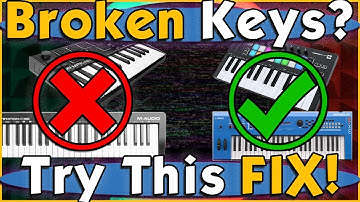 DIY & Save Money! Midi Keyboard Controller Repair. How To Fix Broken Keys On A Synth