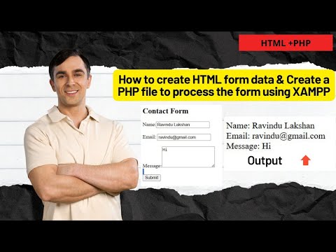 How to Create HTML Form Data & Create a PHP File to Process the Form ...