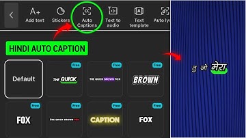 Capcut Hindi Auto Caption | CapCut Mein Hindi Auto Caption Kaise Kare