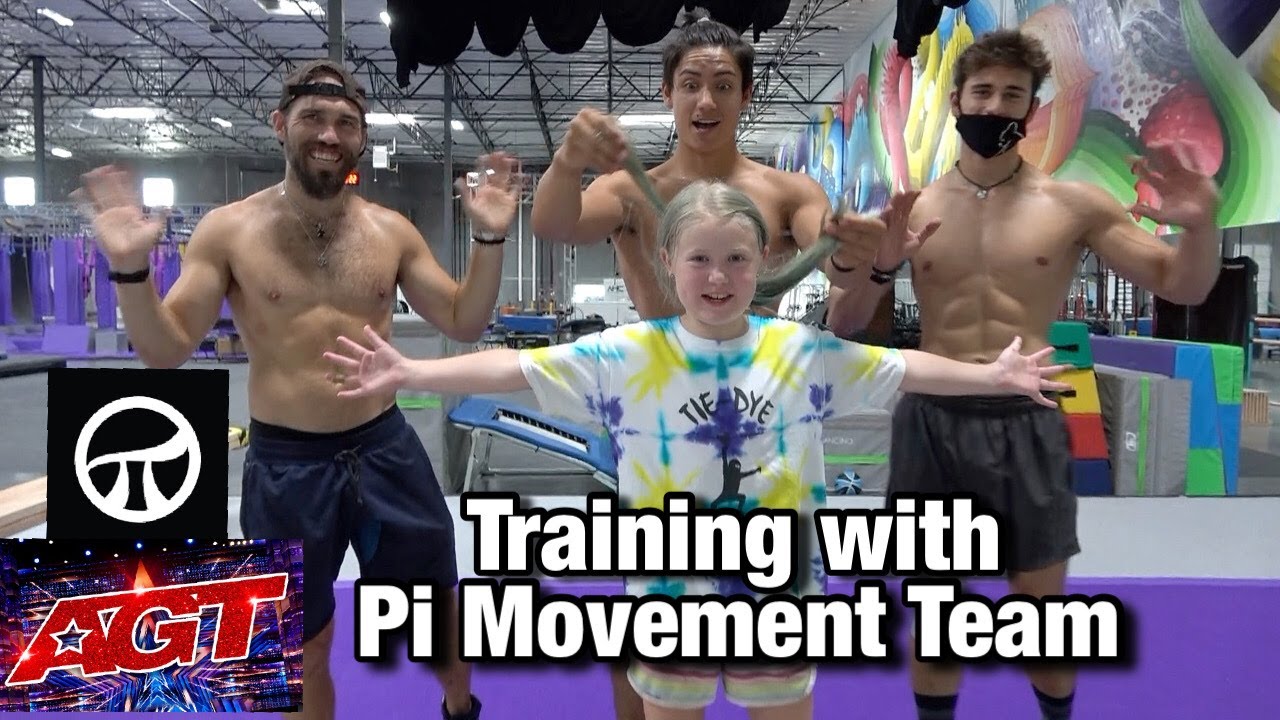 when she Trains with The Positive Impact Movement Team for AGT