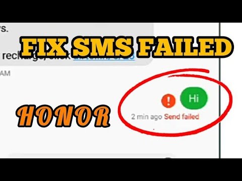 Huawei Honor Message/SMS Send Failed Problem Solved