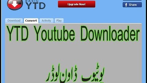 YTD Youtube Downloader 6 12 11  in urdu and hindi
