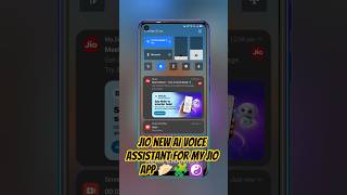 jio new AI voice assistant for My Jio app 🥟🧩☯️ #azarchannel #jio #assistant