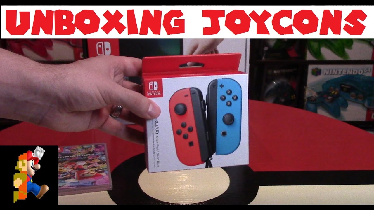 Joy-Con (L/R) Neon Red + Neon Blue Unboxing | Nintendo Collecting