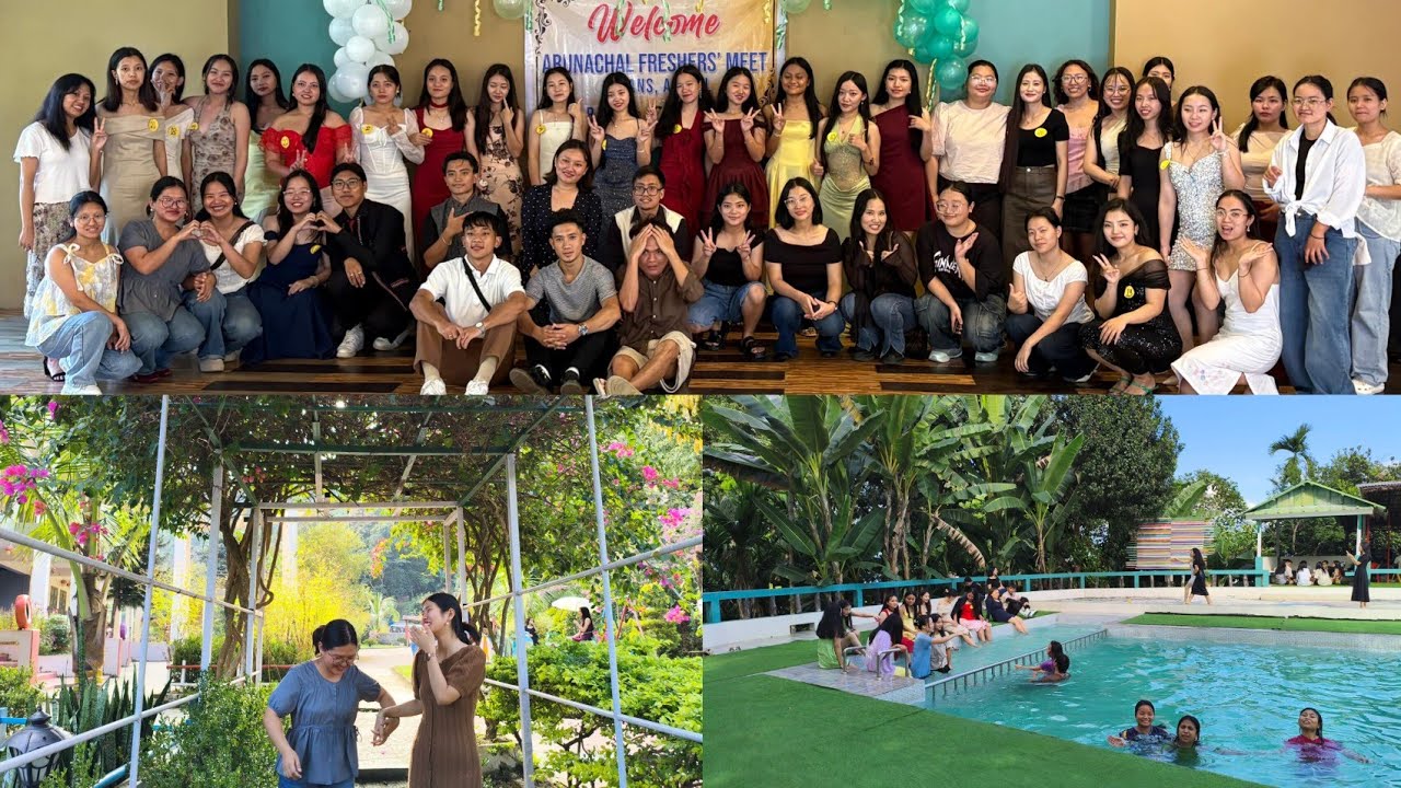 We Organized ARUNACHAL freshers meet 2025🥳|Resort booking and pool party🤘||Mizoram Tourist places