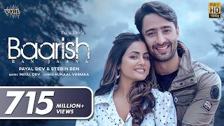 Baarish Ban Jaana (4K Video) MJ Ft. Payal Dev, Stebin Ben | Hina Khan, Shaheer Sheikh | New Song