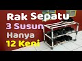 Download Lagu DIY Ide Kreatif Cara Membuat Rak Sepatu Sandal 3 Susun Hanya 12 Keni How To Make PVC Pipe Rack Shoes