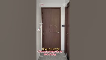 Cửa nhựa composite cho cửa phòng tại Bình Dương #cuanhuacomposite #xuhuong #cuagophongngu